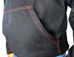 Sudadera con capucha Gi negro y rojo